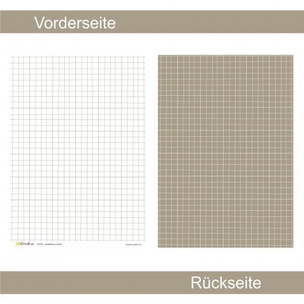 Pastellbraun kariert - Designpapier